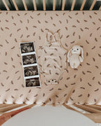 Oatmeal Feather | Organic Crib Sheets