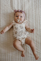 Blush Boots | Organic Bowtie Shoulder Bodysuit