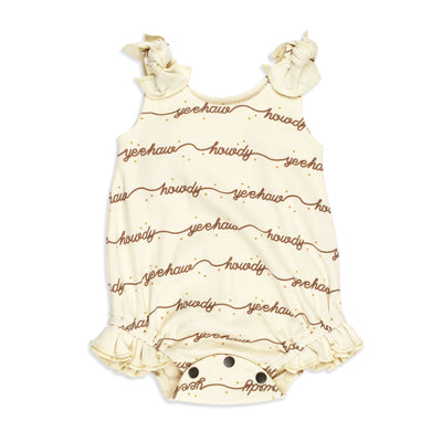 Organic Bowtie Shoulder Bodysuit