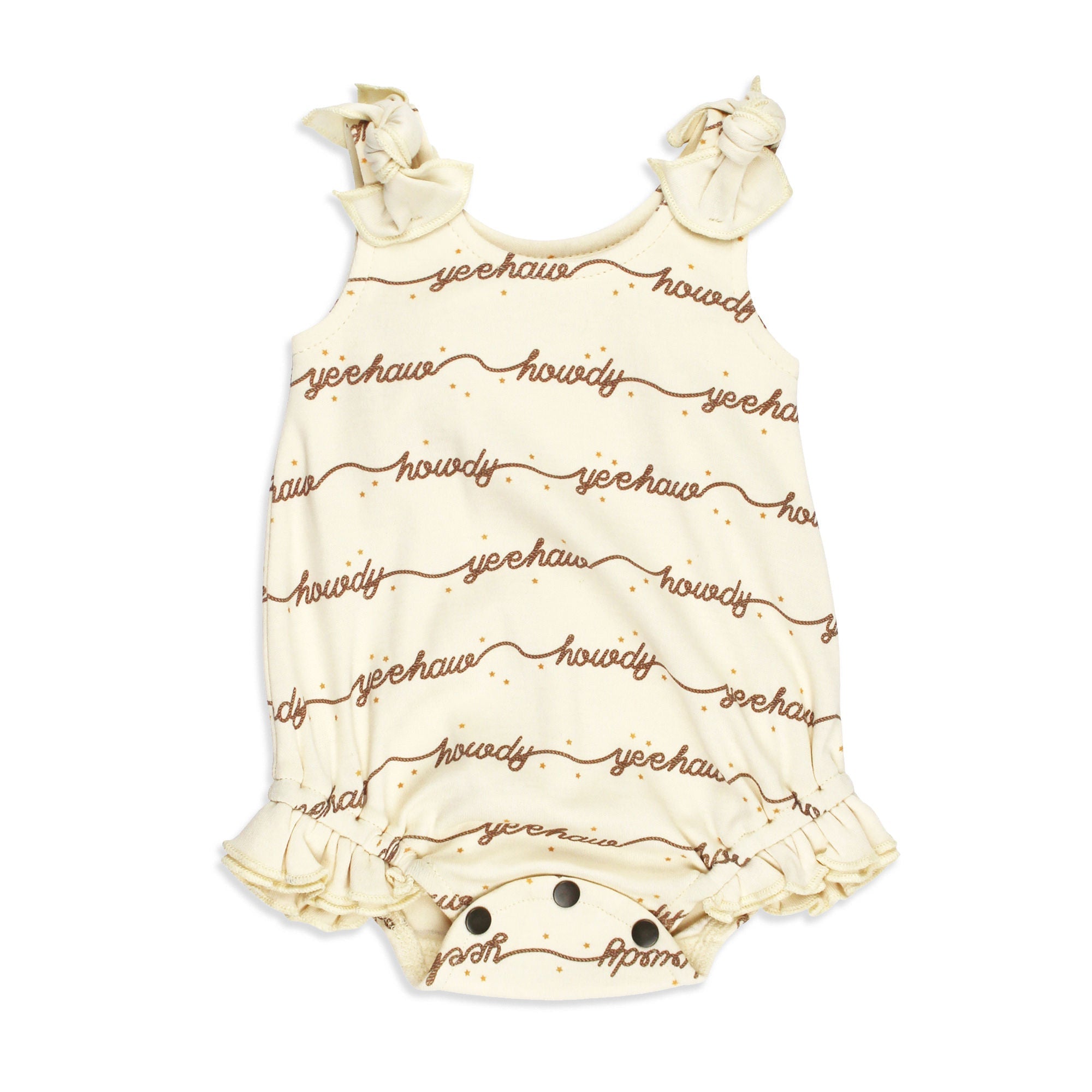 Howdy | Organic Bowtie Shoulder Bodysuit