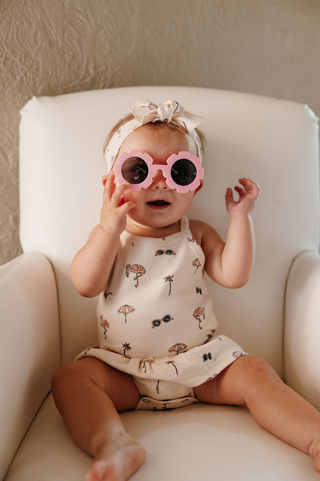 Flamingo | Skirted X-Back Bodysuit