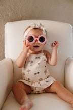 Flamingo | Skirted X-Back Bodysuit