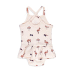 Flamingo | Skirted X-Back Bodysuit