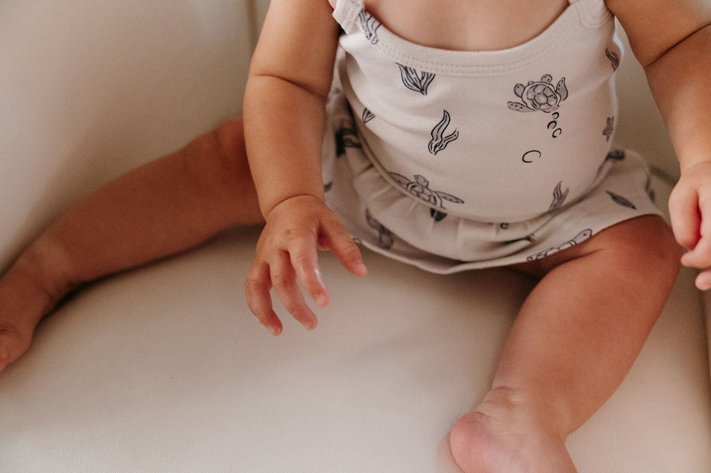 Sea Turtle | Skirted X-Back Bodysuit