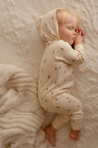 Buttercream Tree | Organic Zipper Romper