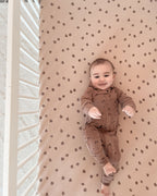 Latte Mountain | Organic Zipper Romper