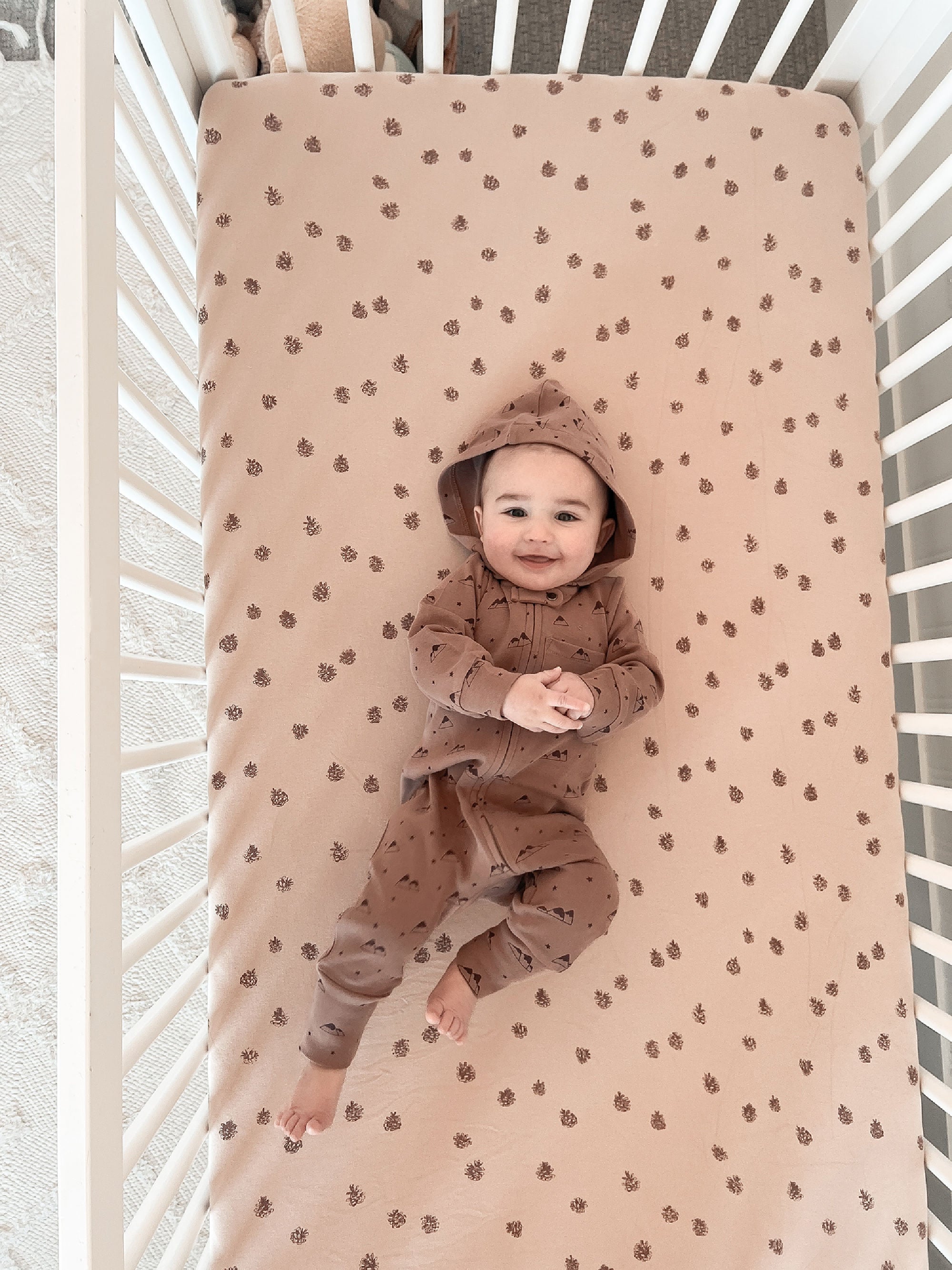 Latte Mountain | Organic Zipper Romper