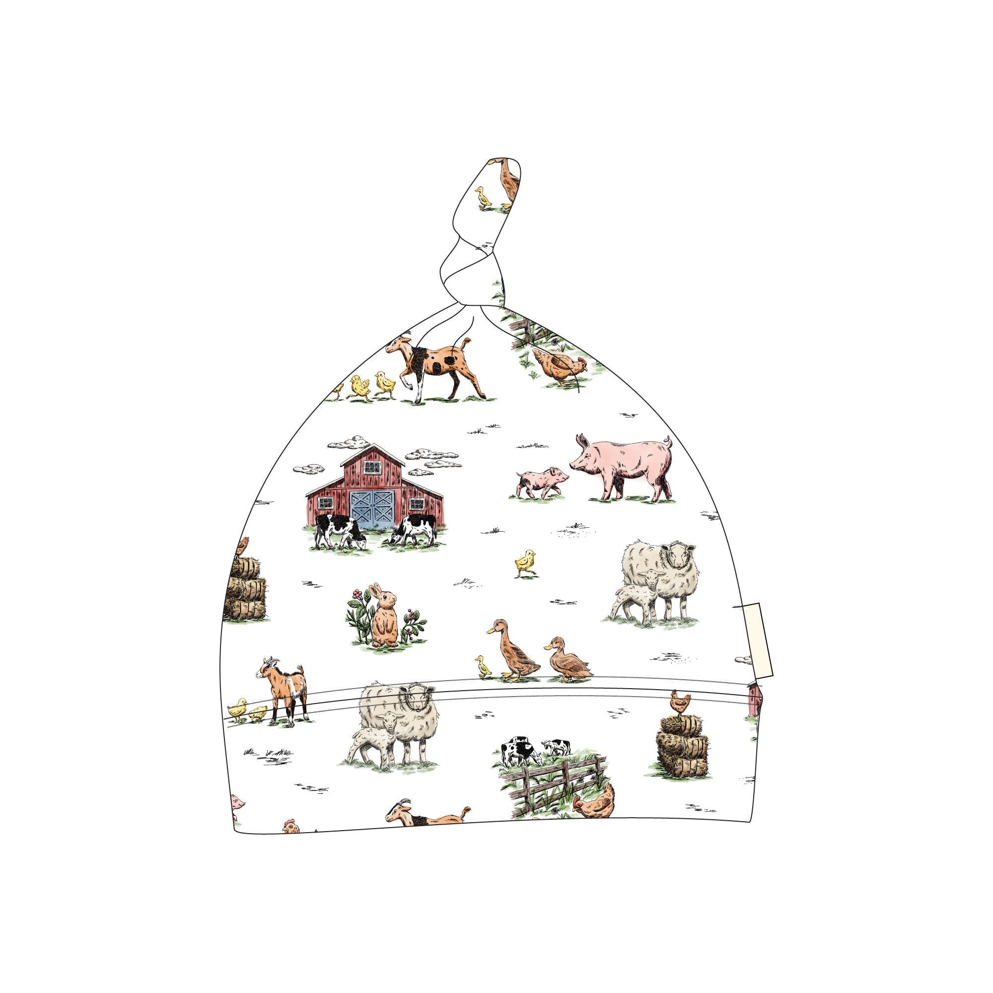 Farm Friends | Organic Knotted Hat