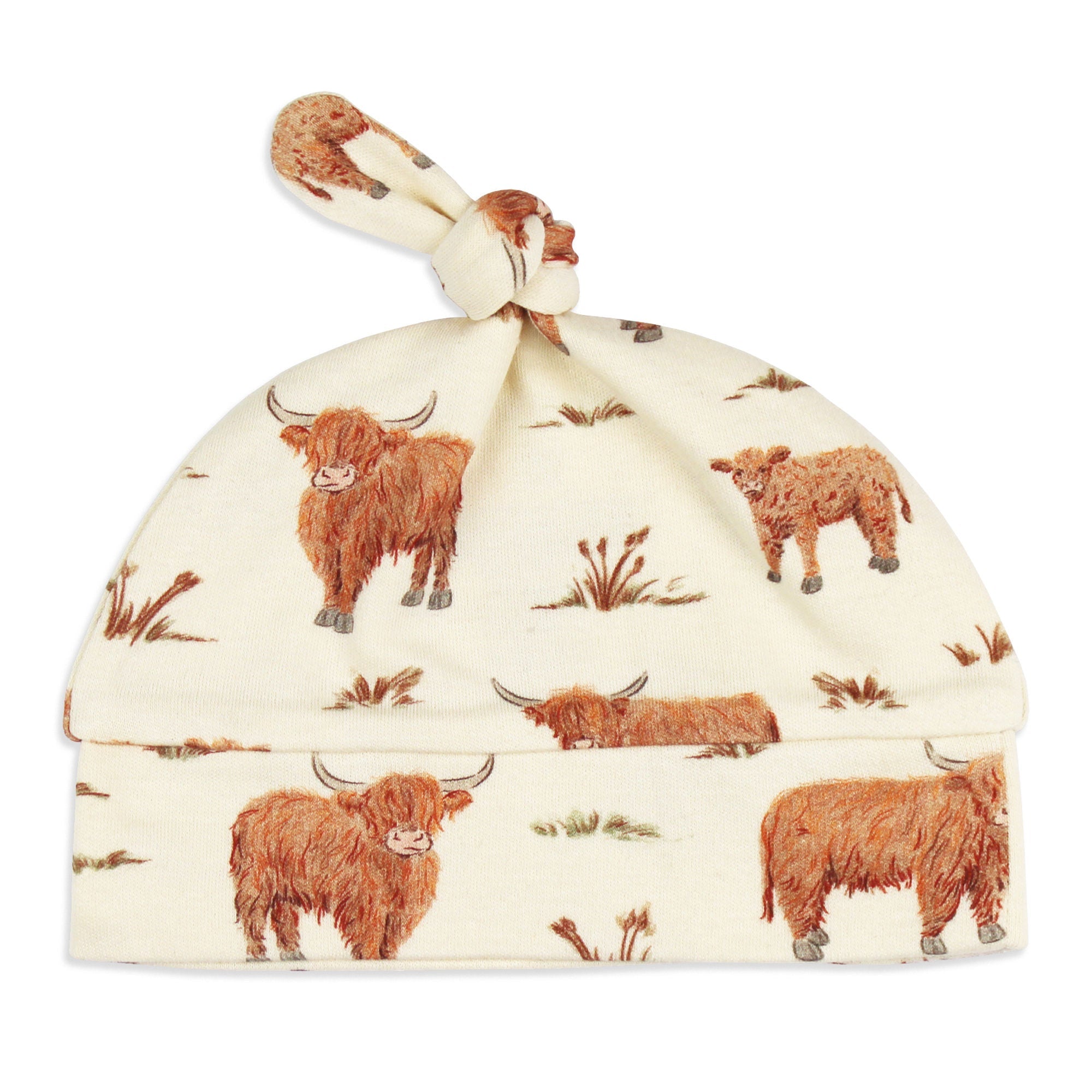 Highland Cow | Organic Knotted Hat
