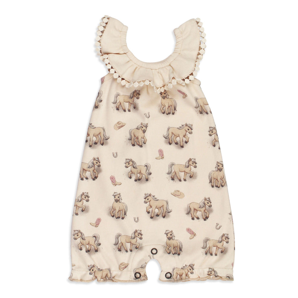 Blush Boots | Organic Bubble Romper