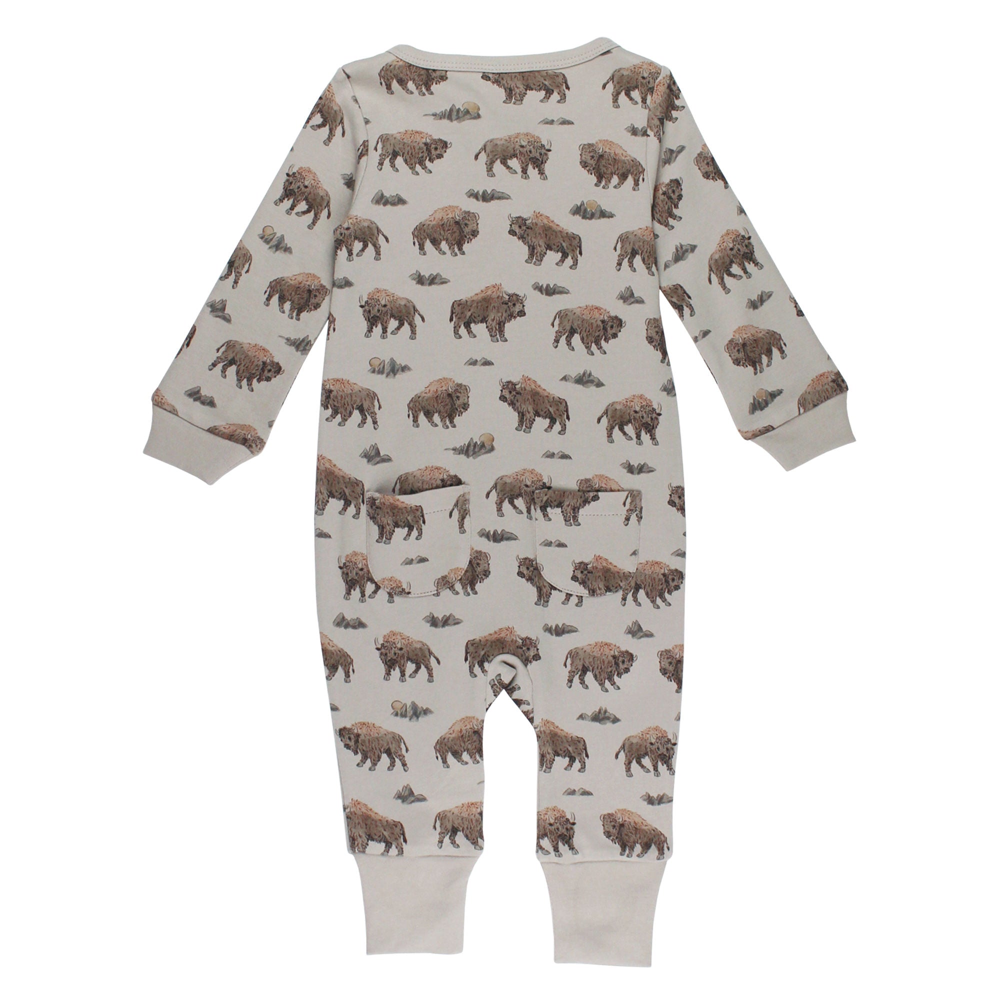 Bison | Organic Zipper Romper