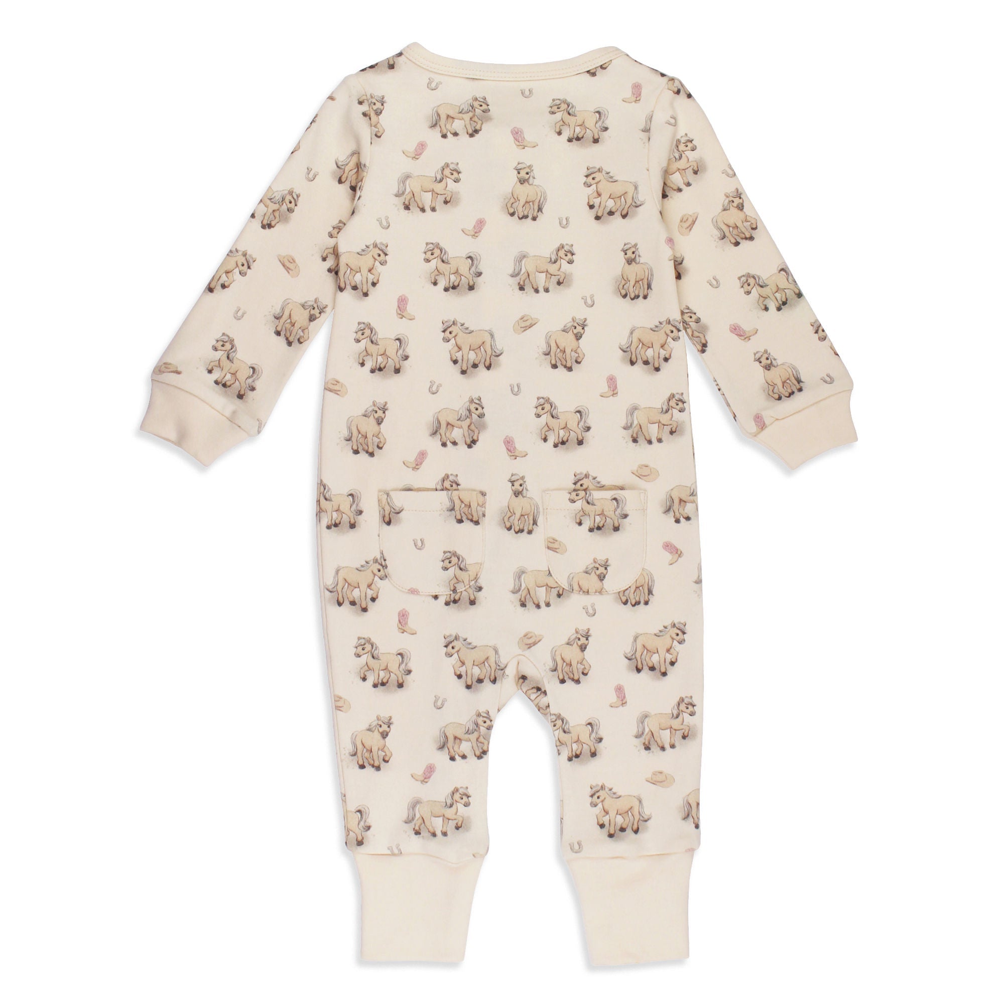 Blush Boots | Organic Zipper Romper