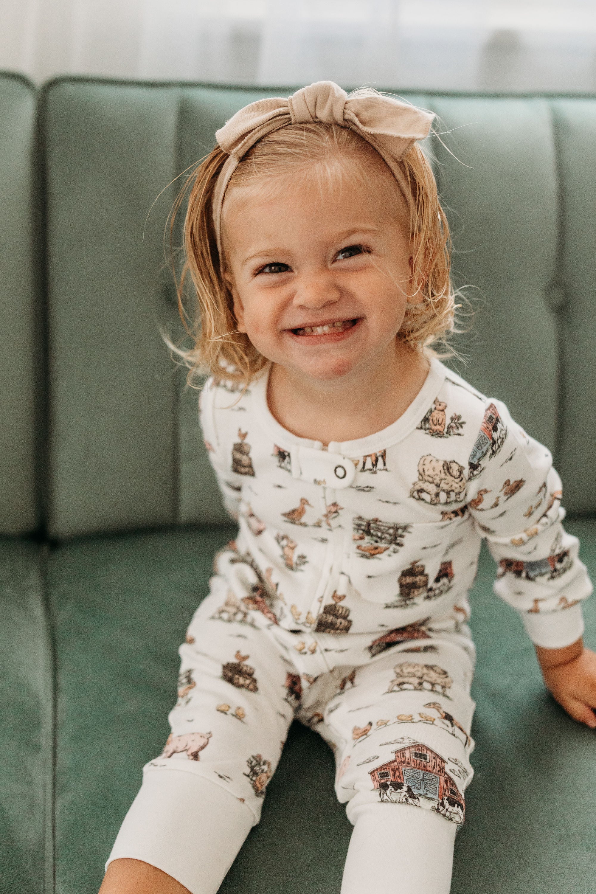 Farm Friends | Organic Zipper Romper