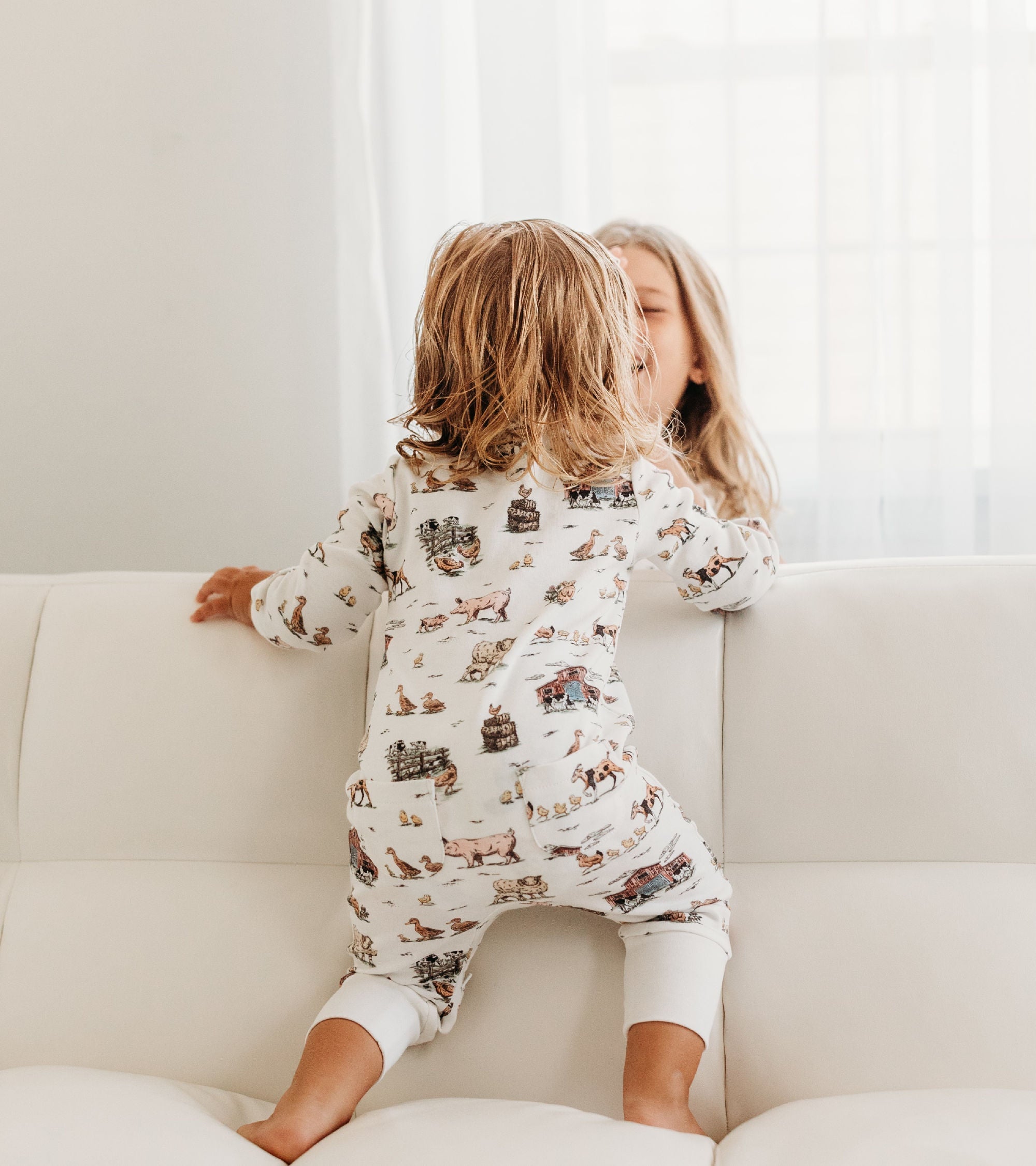 Farm Friends | Organic Zipper Romper