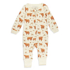 Highland Cow | Organic Zipper Romper