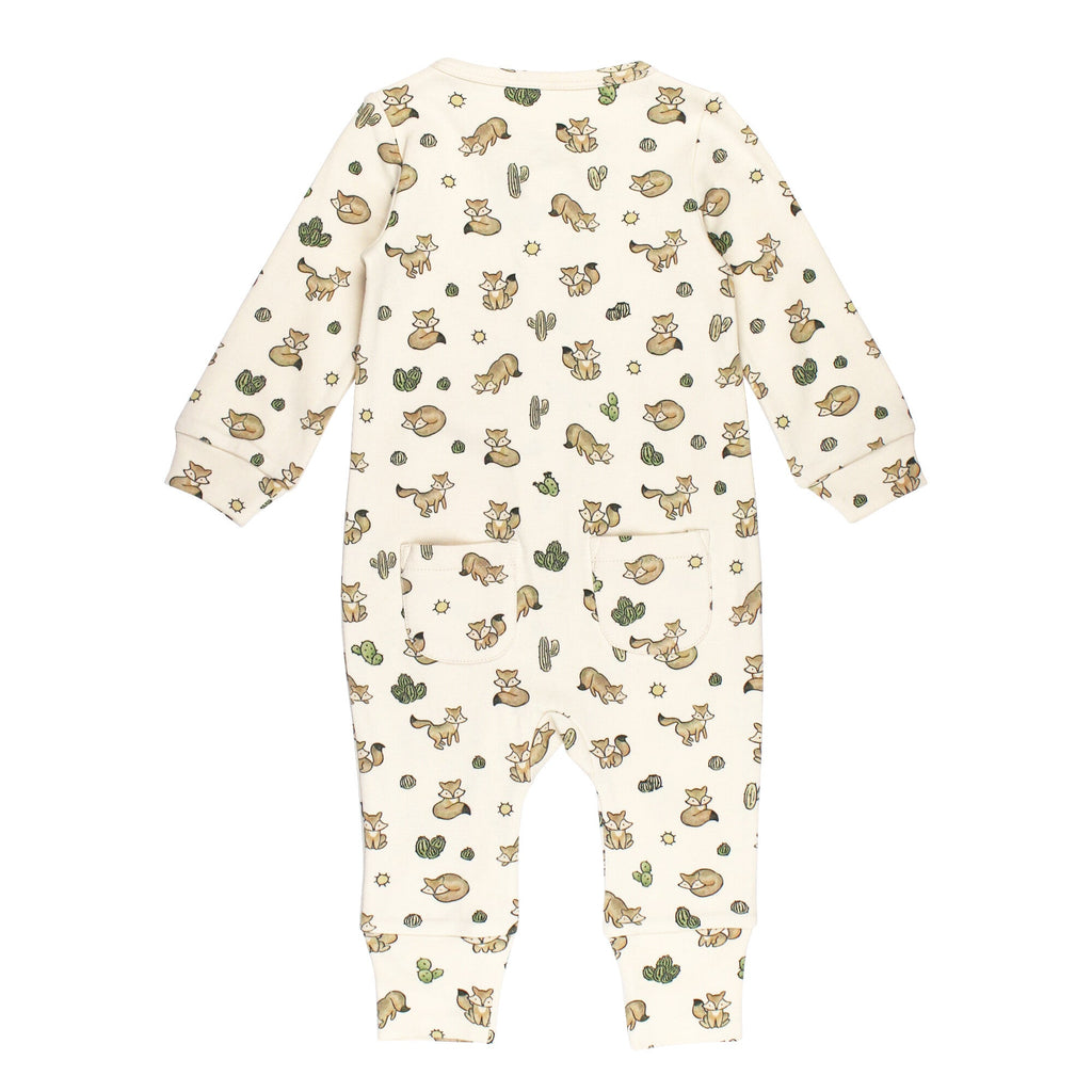 Little Fox | Organic Zipper Romper