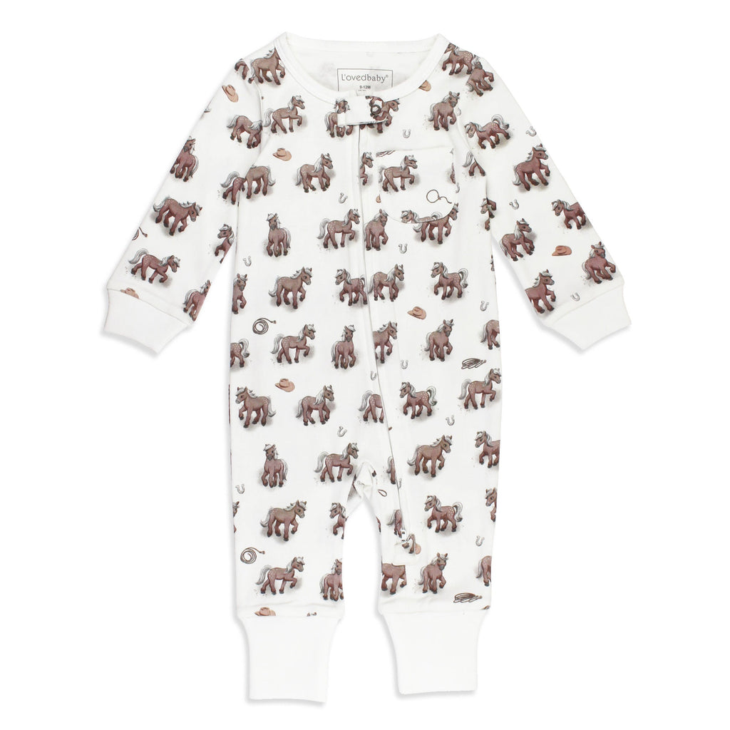 Little Lasso | Organic Zipper Romper
