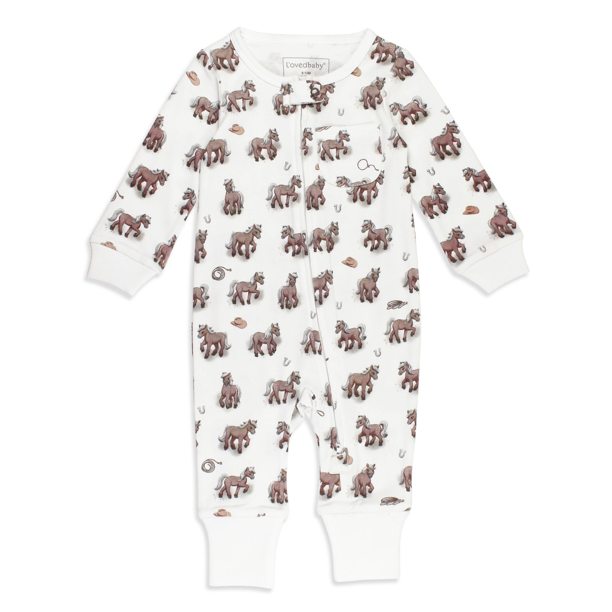 Little Lasso | Organic Zipper Romper