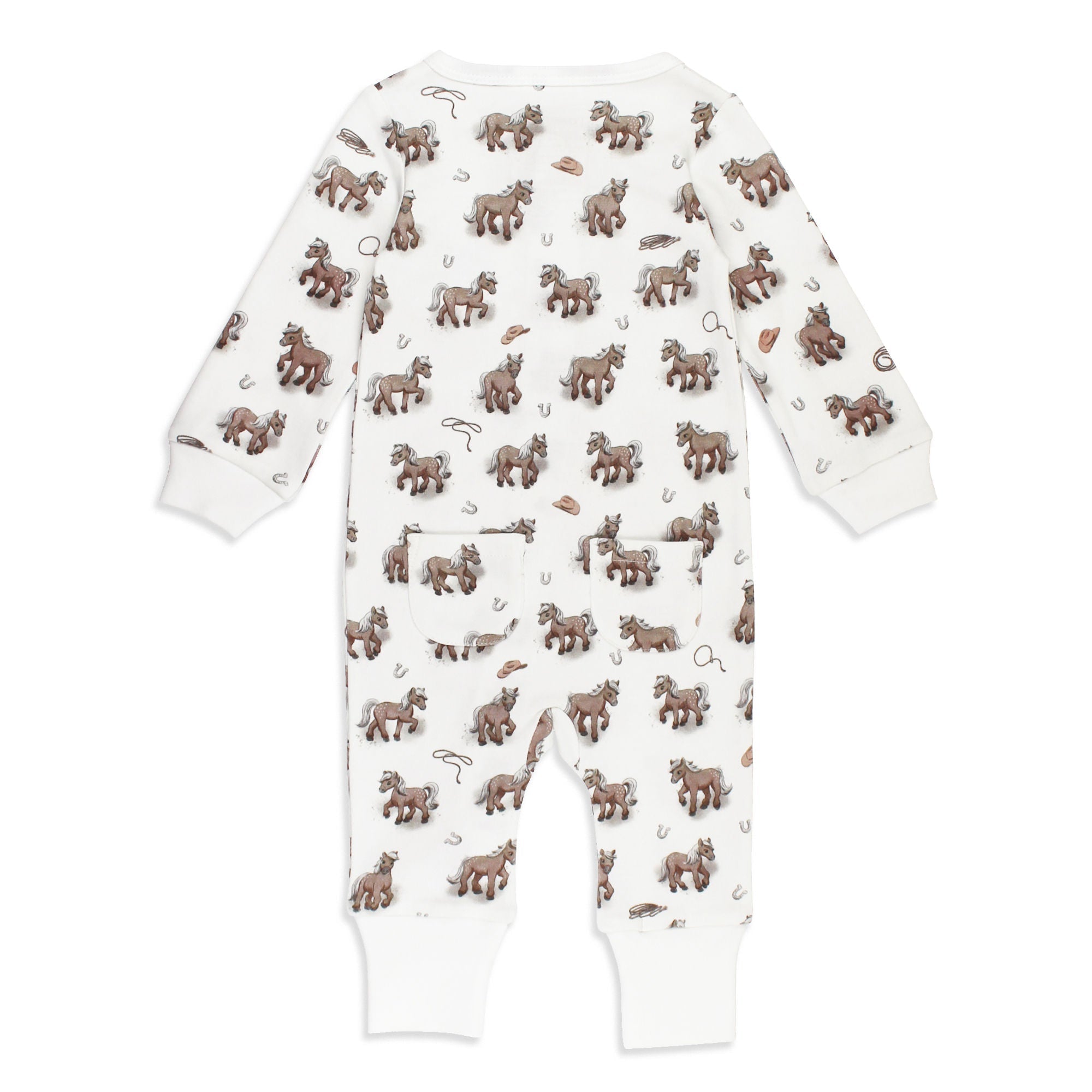 Little Lasso | Organic Zipper Romper