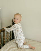 Llama | Organic Zipper Romper