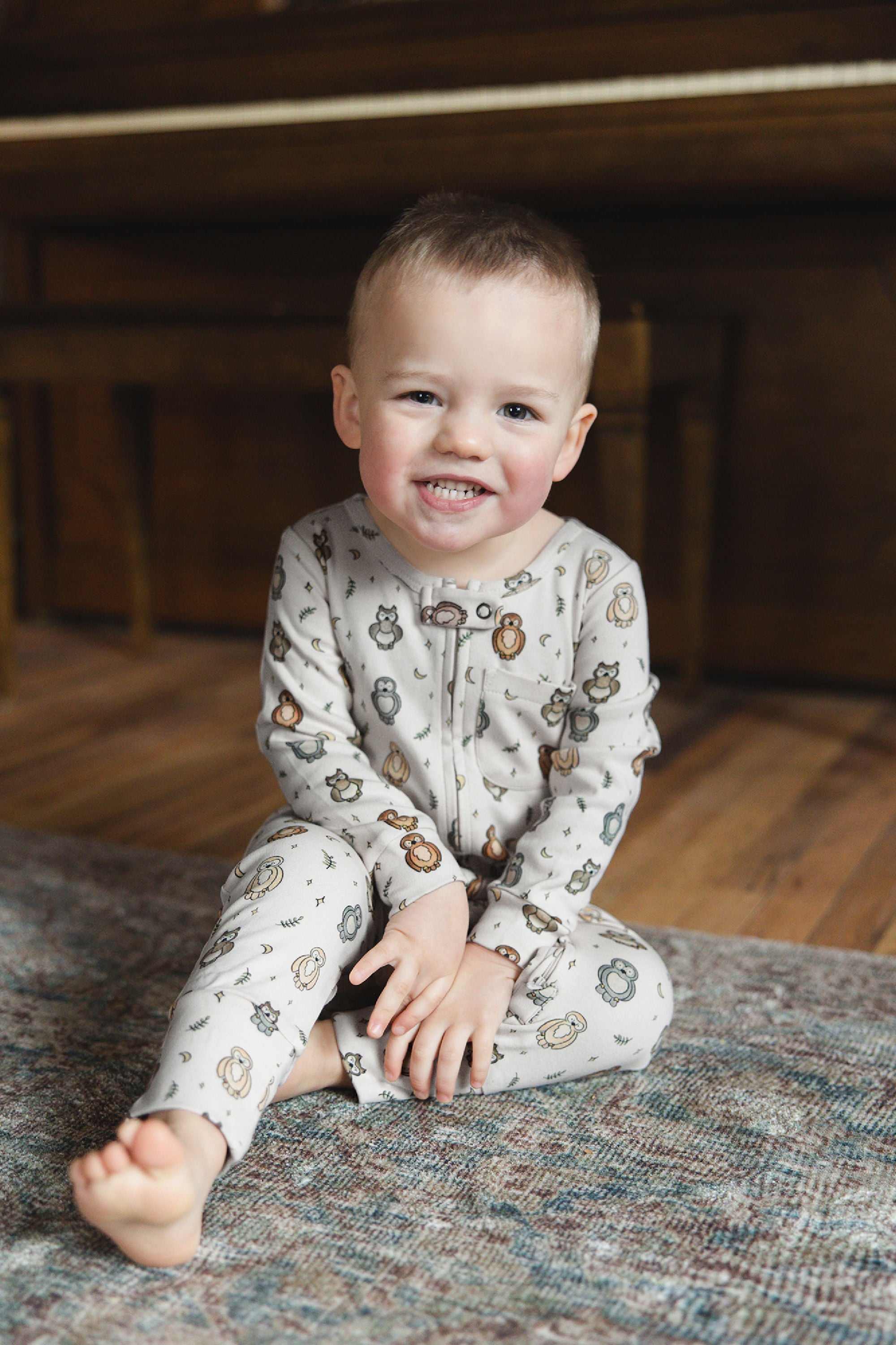 Owl Hoo? | Organic Zipper Romper