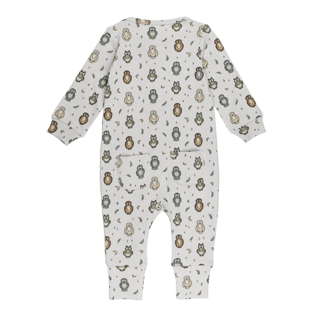 Owl Hoo? | Organic Zipper Romper