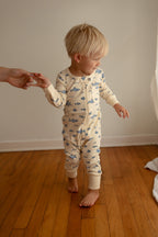 Shark | Organic Zipper Romper