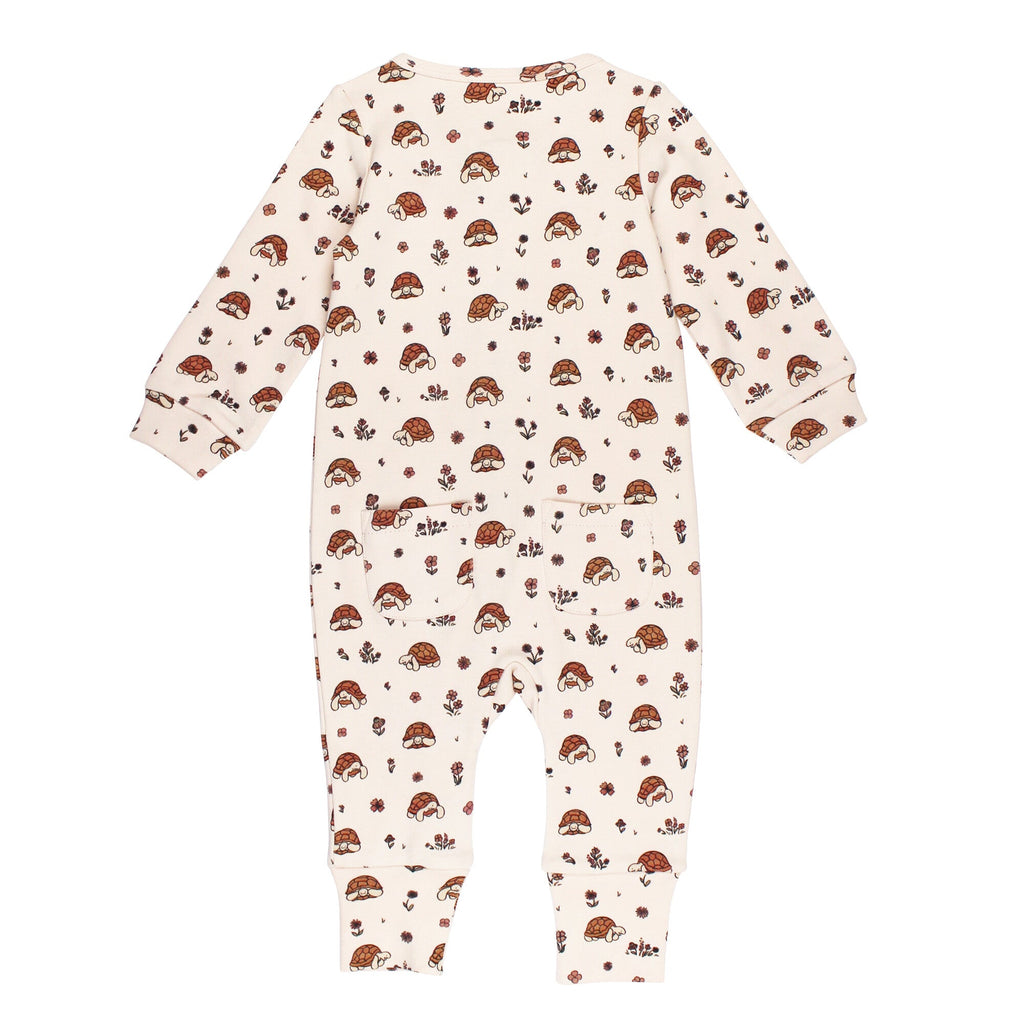 Tiny Tortoise | Organic Zipper Romper
