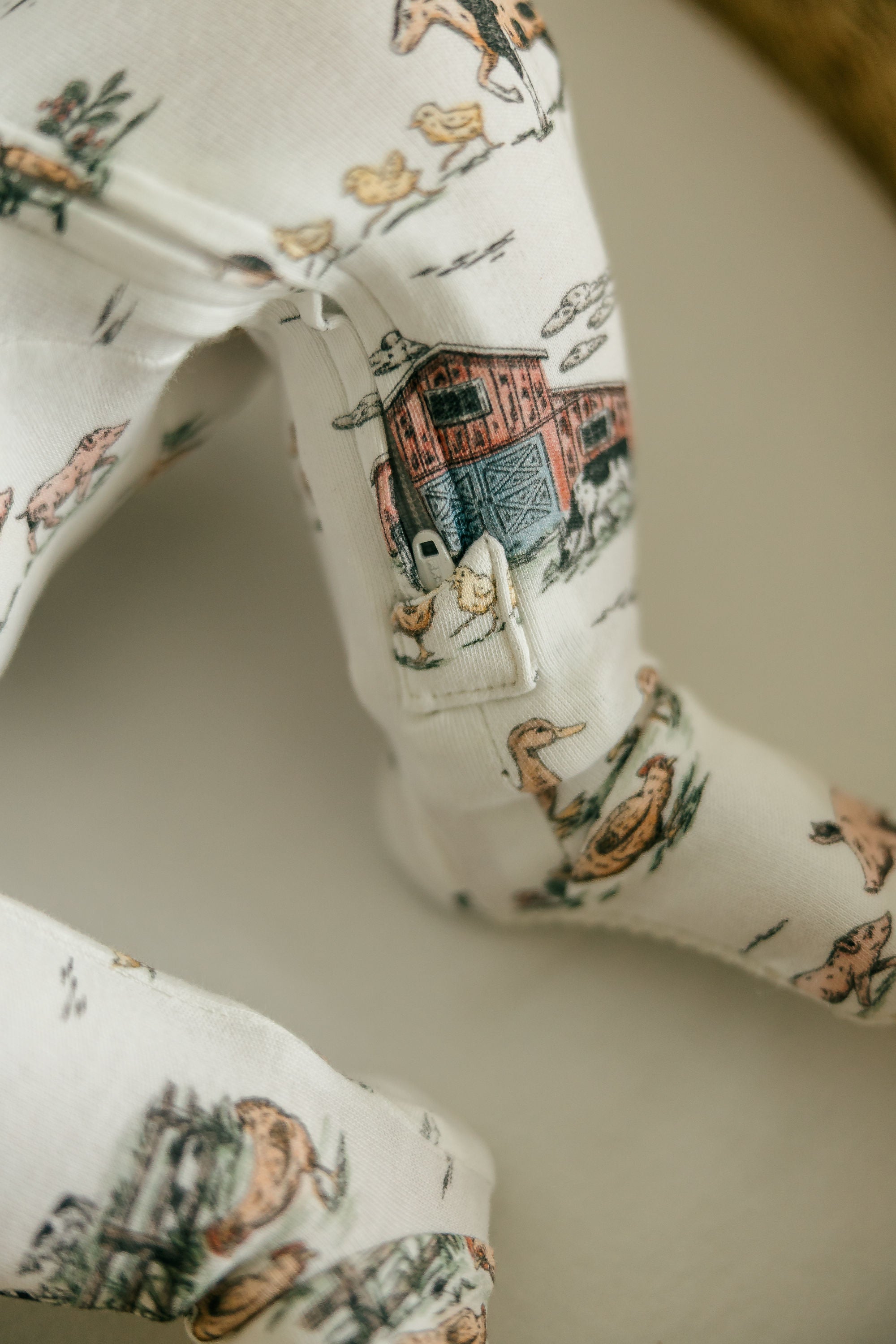 Farm Friends | Organic Zipper Footie