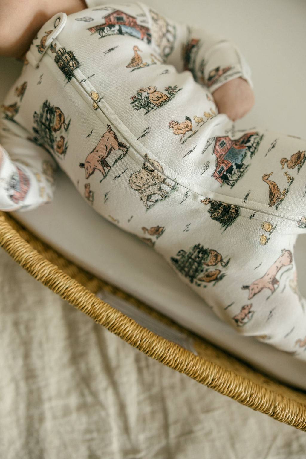 Farm Friends | Organic Zipper Footie