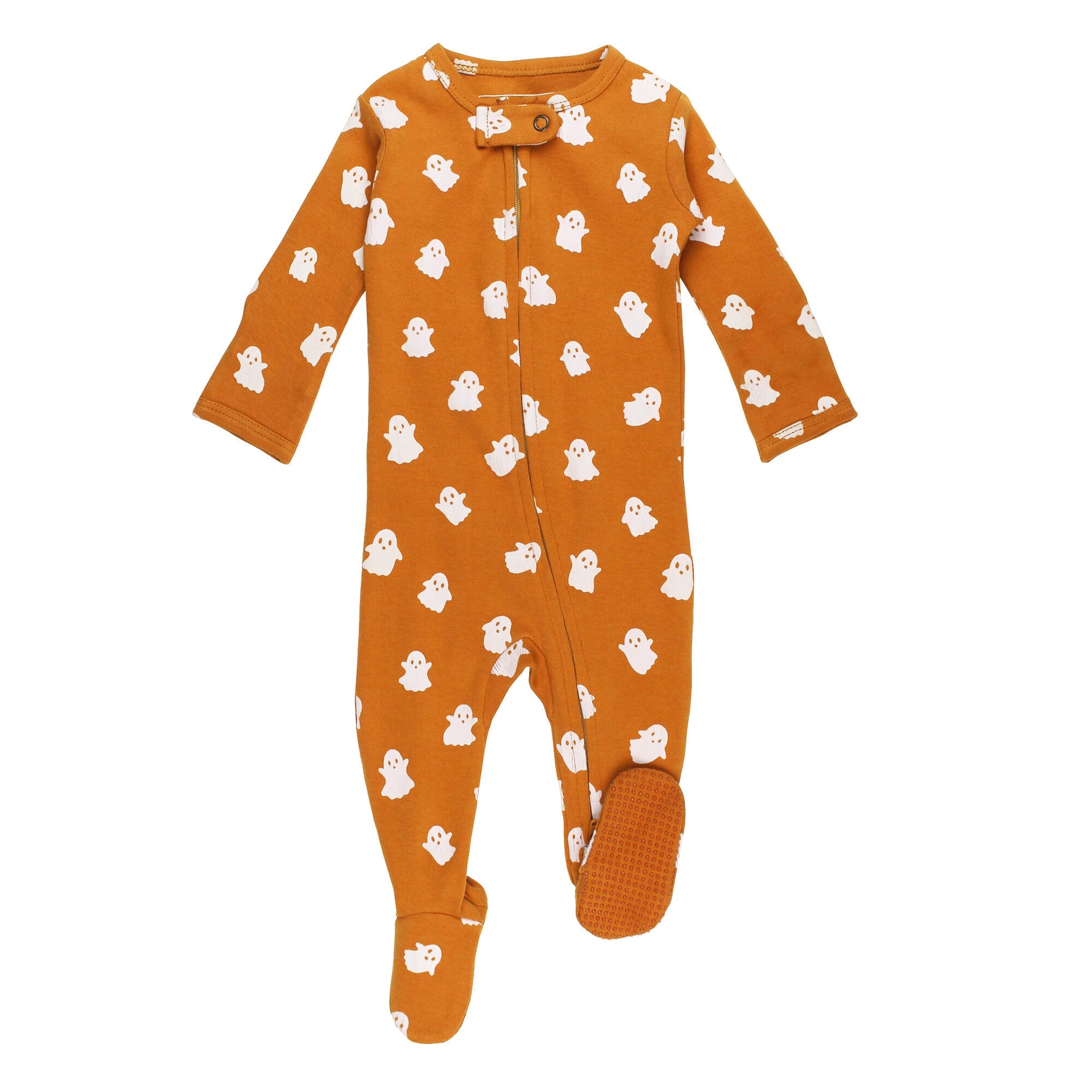 Ghosts | Organic Zipper Footie