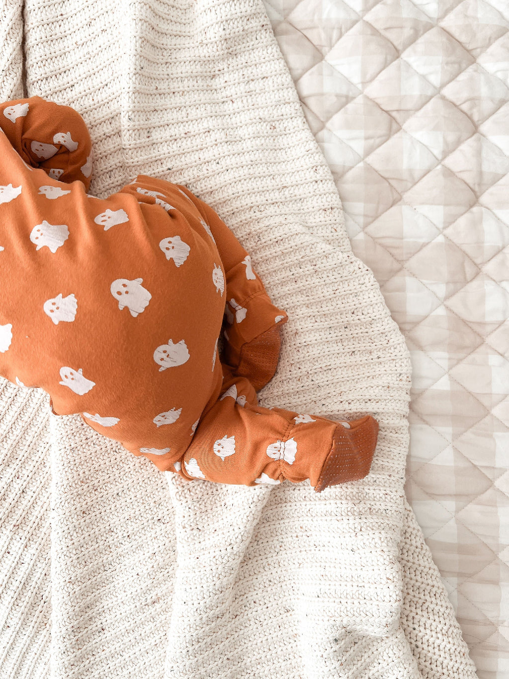 Ghosts | Organic Zipper Footie