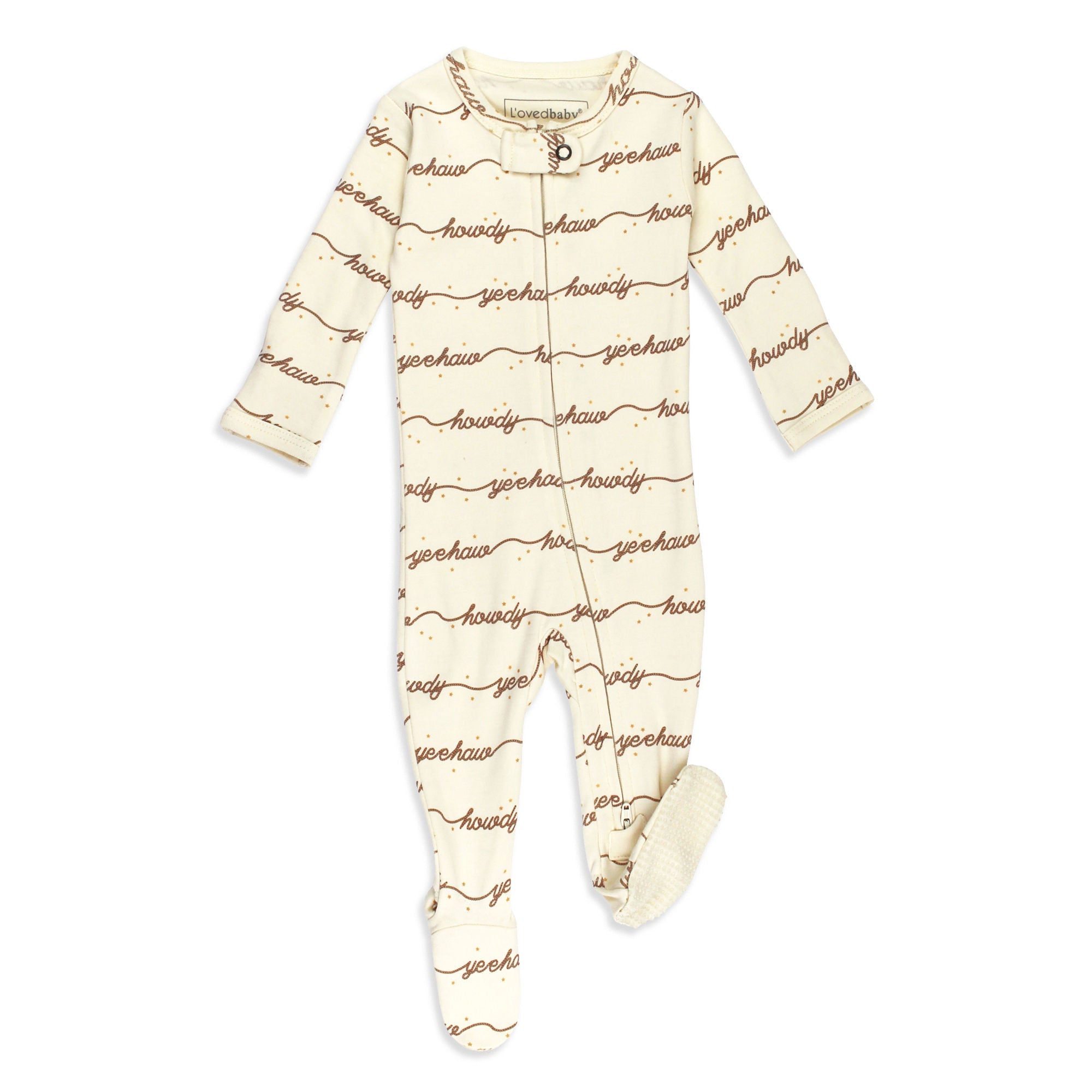 Howdy | Organic Zipper Footie