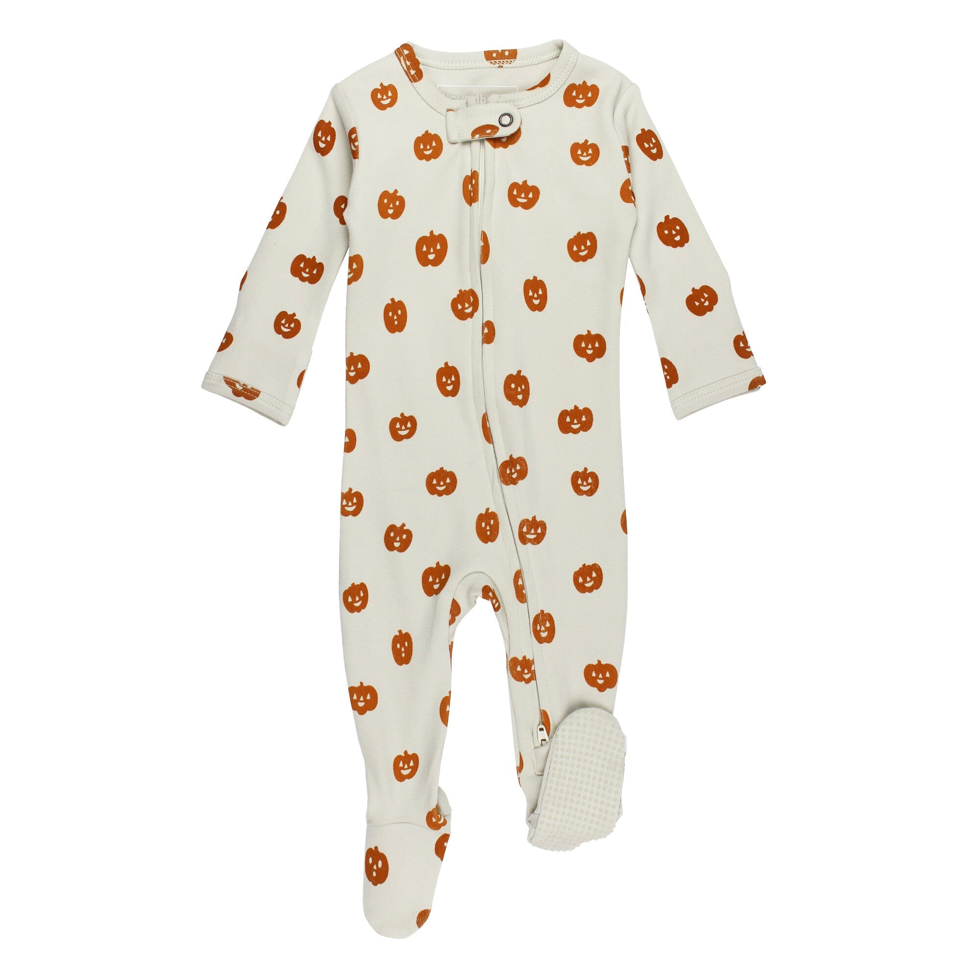 Jack-o-Lanterns | Organic Zipper Footie