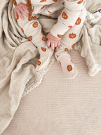 Jack-o-Lanterns | Organic Zipper Footie