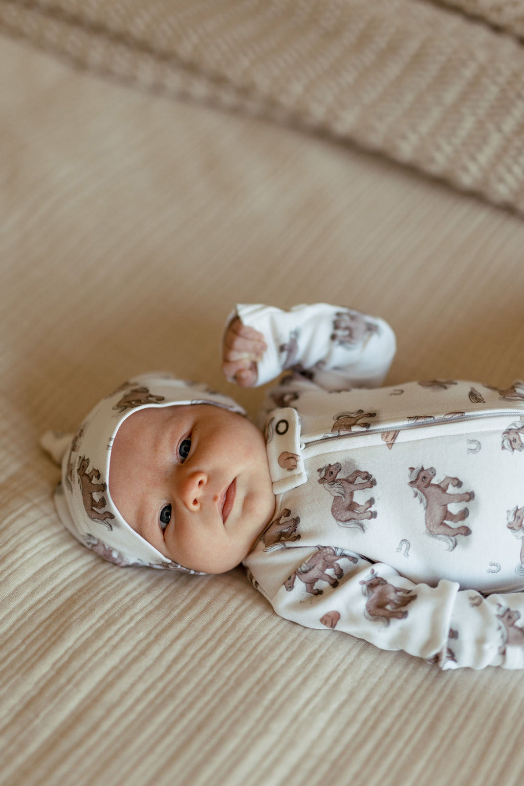 Little Lasso | Organic Zipper Footie