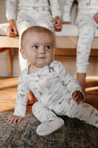 Llama | Organic Zipper Footie