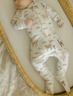 Llama | Organic Zipper Footie