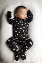 Mom Heart | Organic Zipper Footie