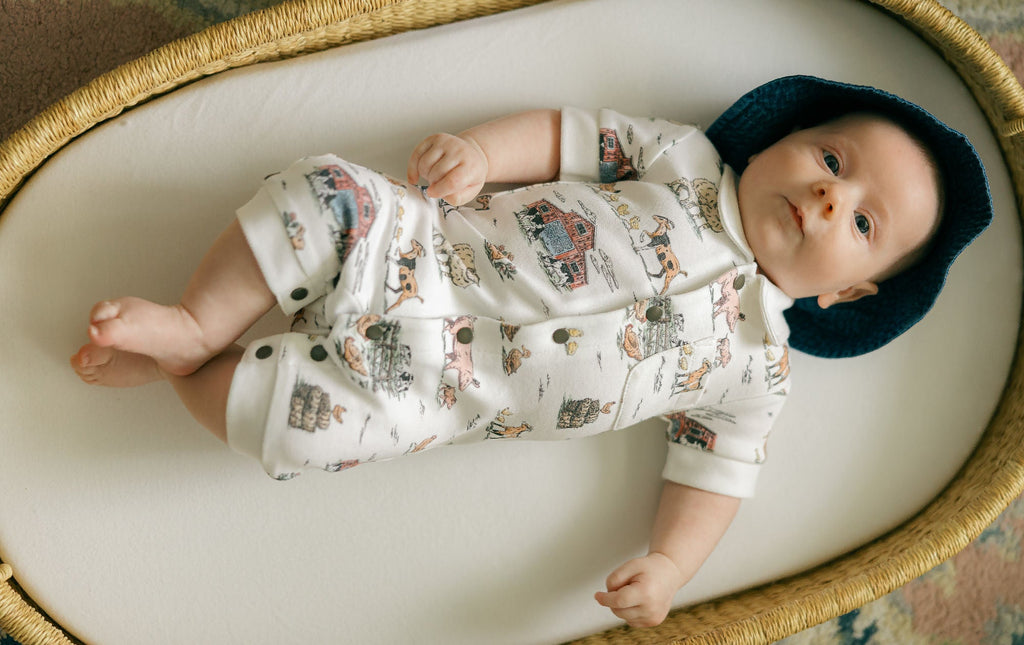 Farm Friends | Organic S/Sleeve Coverall