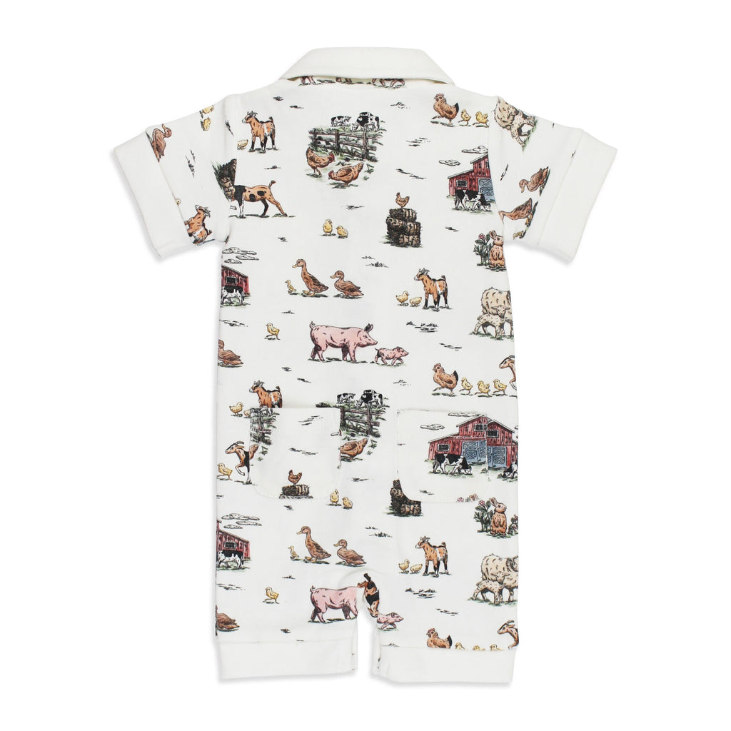 Farm Friends | Organic S/Sleeve Coverall