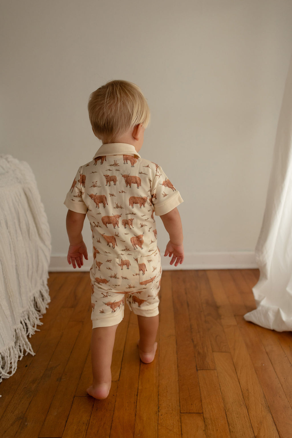 Highland Cow | Organic S/Sleeve Coverall