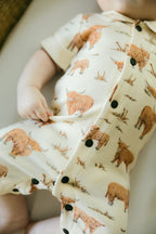 Highland Cow | Organic S/Sleeve Coverall