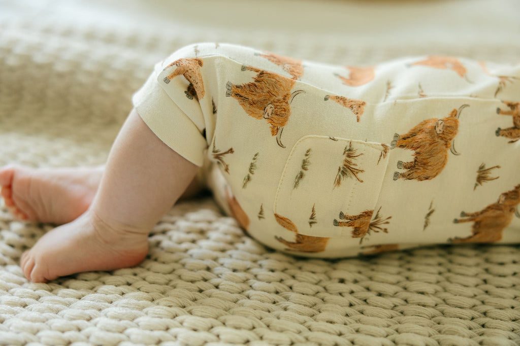 Highland Cow | Organic S/Sleeve Coverall