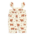 Highland Cow | Organic Smocked Bubble Romper