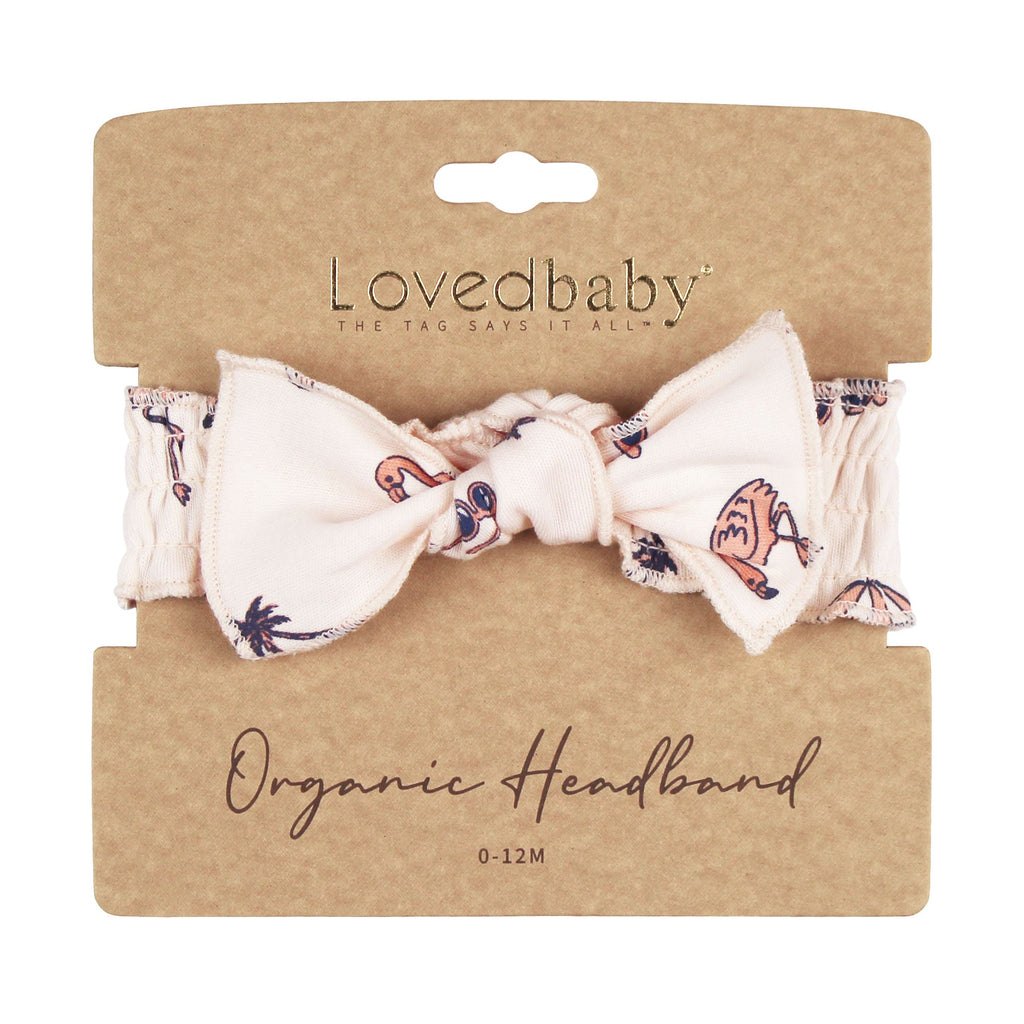 Flamingo | Organic Smocked Headband