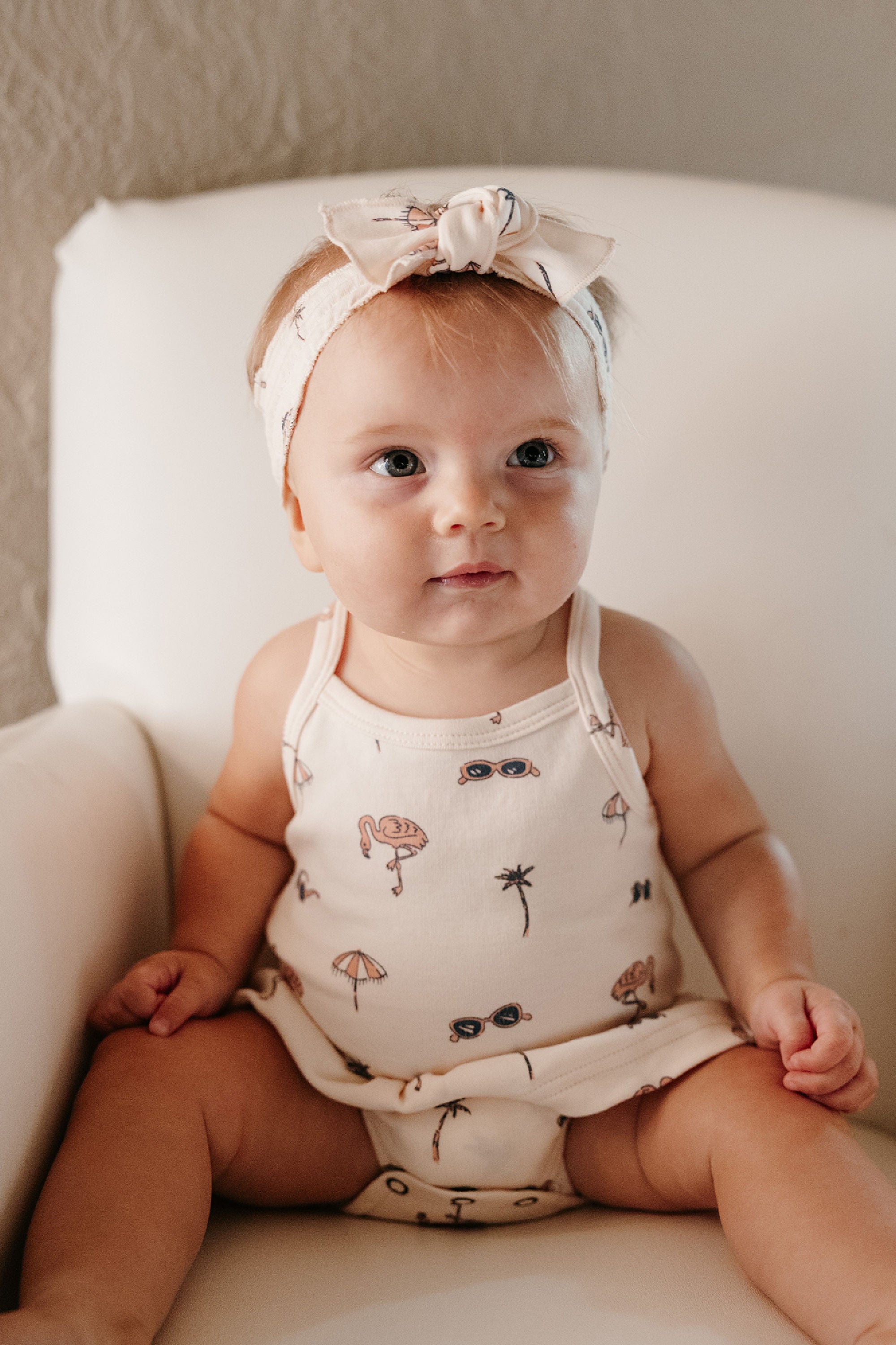 Flamingo | Organic Smocked Headband