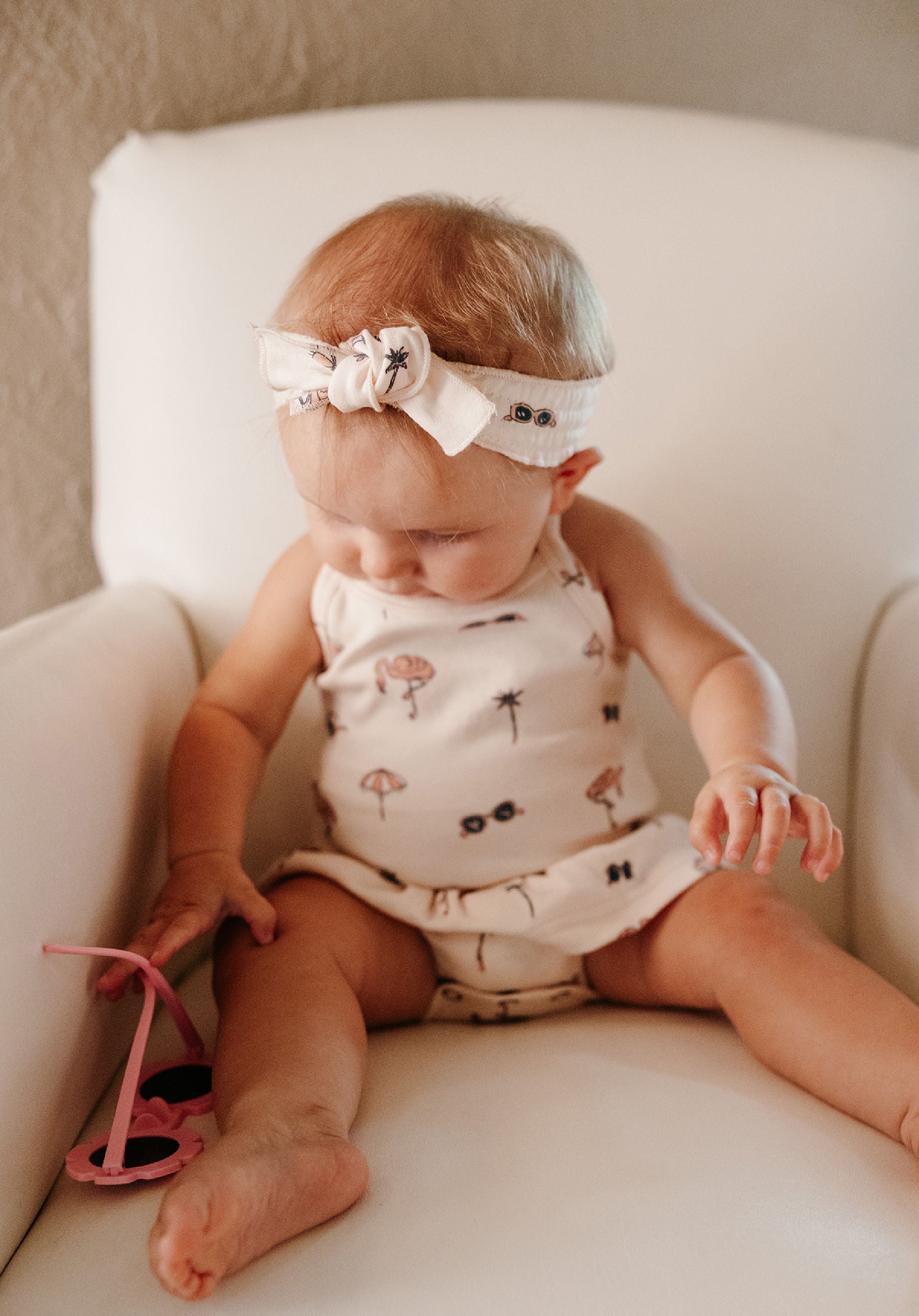 Flamingo | Organic Smocked Headband