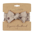 Oatmeal Pinecone | Organic Smocked Headband