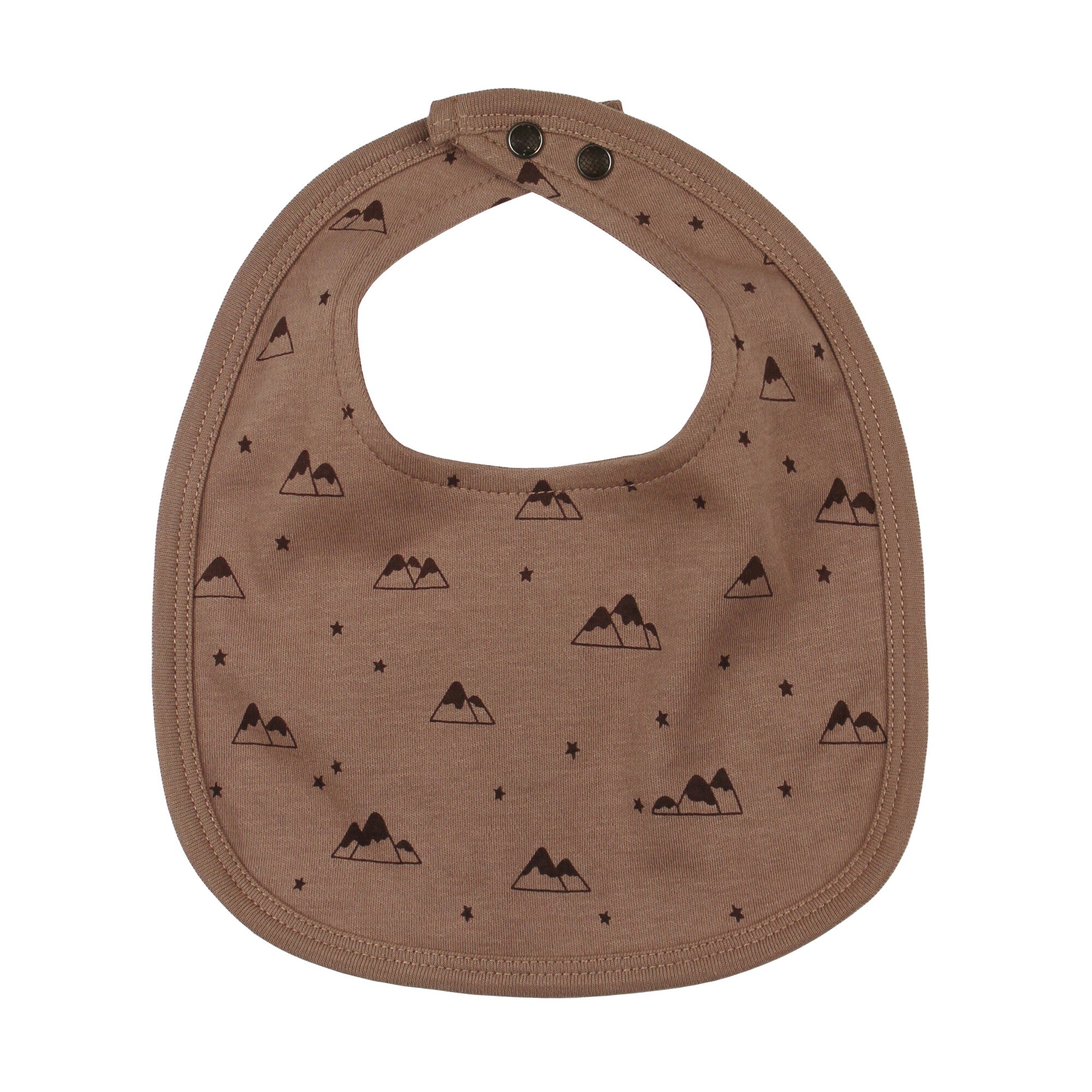 Latte Mountain | Organic 2-Layer Reversible Bib
